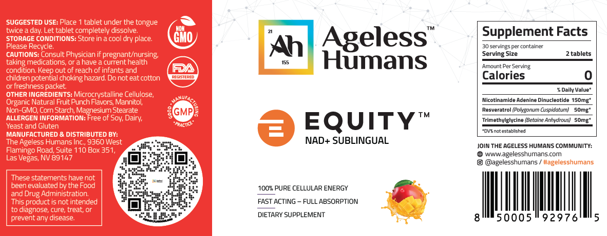 Sublingual NAD+ Tablets: Equity®