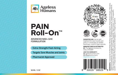 Pain Roll-On current label — ingredients and directions