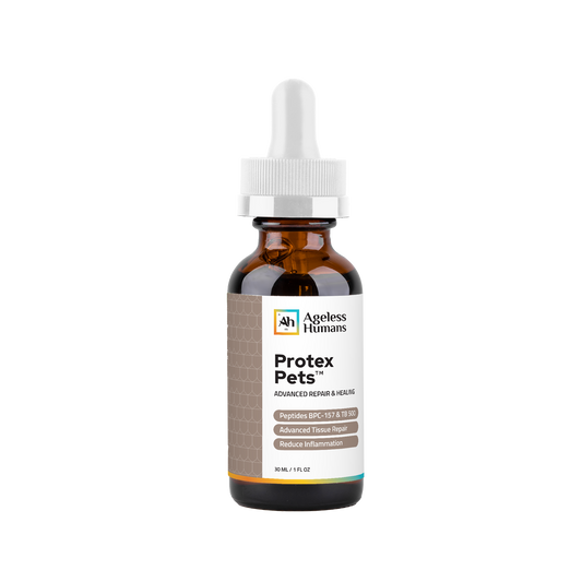 Protex Pets™ bottle with white dropper top and current label