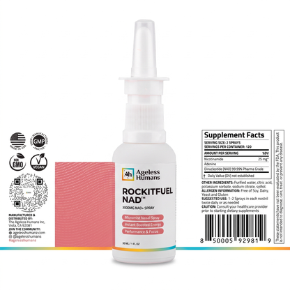 RockitFuel® NAD+ Pre Workout Nasal Spray